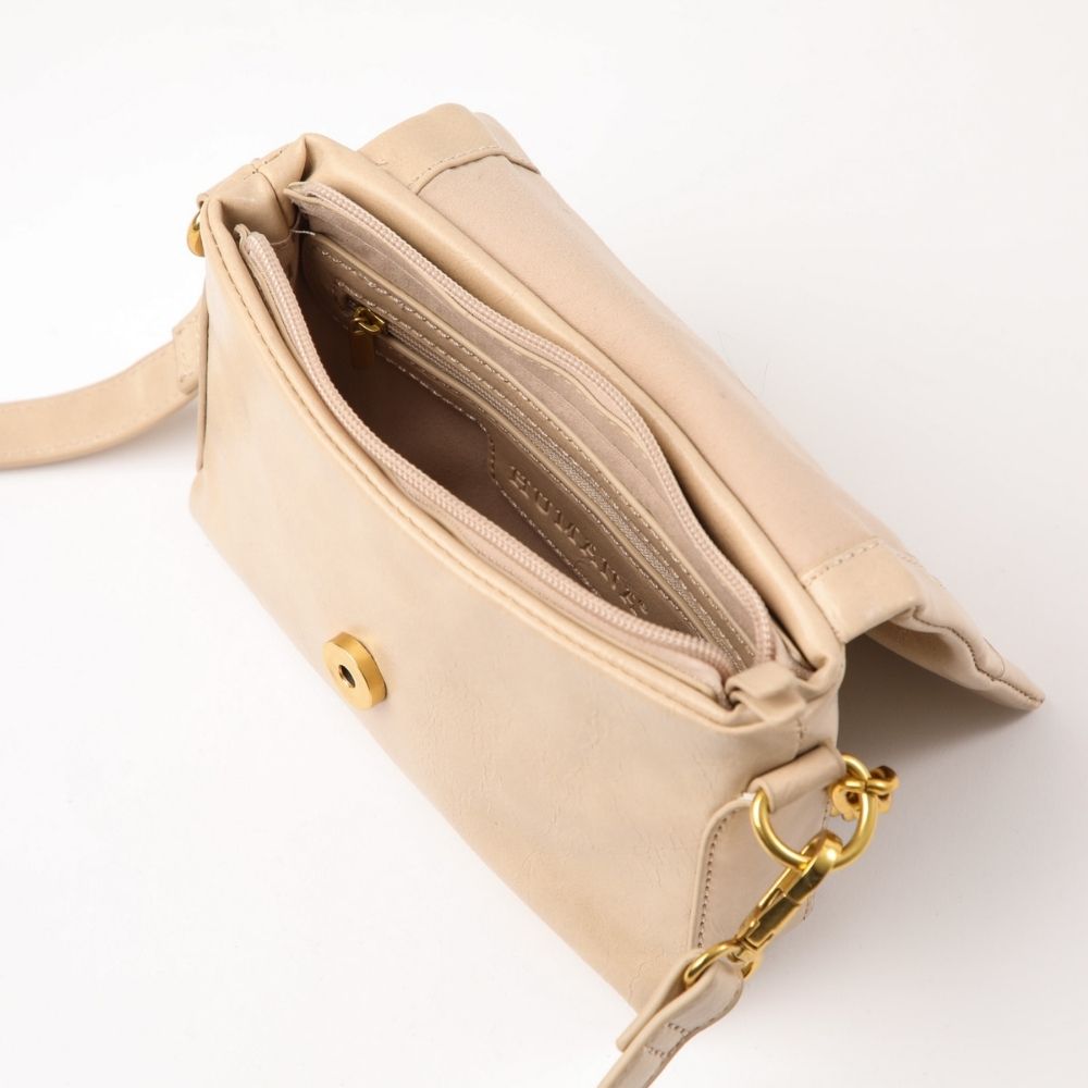 Cartera Cruzada Cádiz Beige Humana