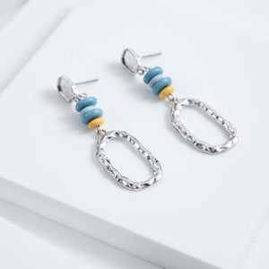 Aros Mediano Caléndula Azul Humana