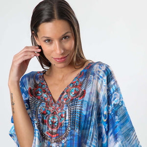 Kimono Clouds Azul Humana