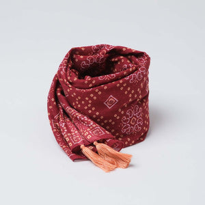 Pañuelo Estampado Vicenaza Rojo i-D