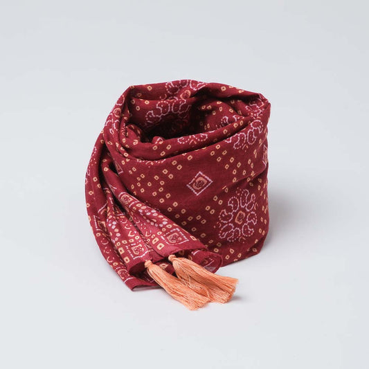Pañuelo Estampado Vicenaza Rojo i-D