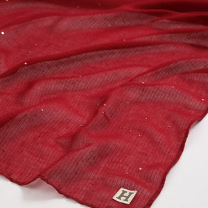 Pañuelo Liso Gabe Brillos Burdeo Humana