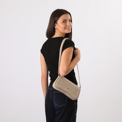 Cartera Cruzada Biznaga Ivory I-D