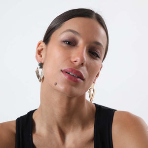 Aros Largo Agatha Dorado i-D