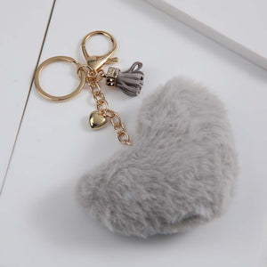 Llavero Heart Grey Gris i-D