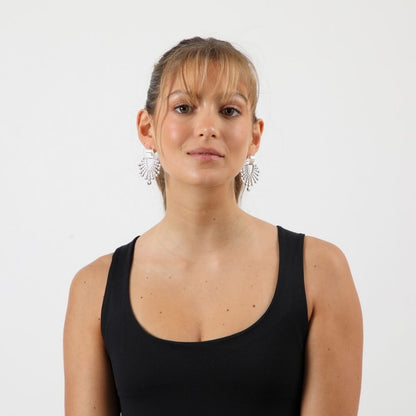 Aros Largo Mili Plateado I-D