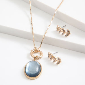 Set Collar y Aros 2 Dorado Humana