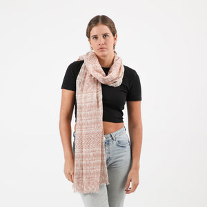 Pañuelo Estampado Ciprés Beige i-D