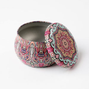 Joyero Metálico Mandala Rosado Humana