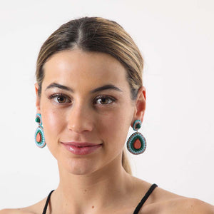 Aros Largos Fleurir Celestes Tatienne