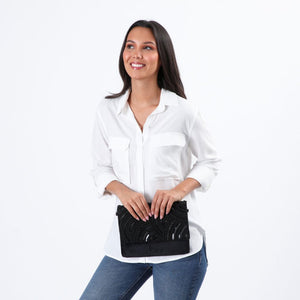 Cartera Clutch Seychelles Negro Tatienne