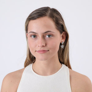 Aros Medianos Stars Plateado Humana