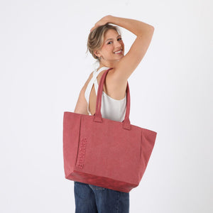 Cartera Tote Delfi Canvas Fucsia Humana