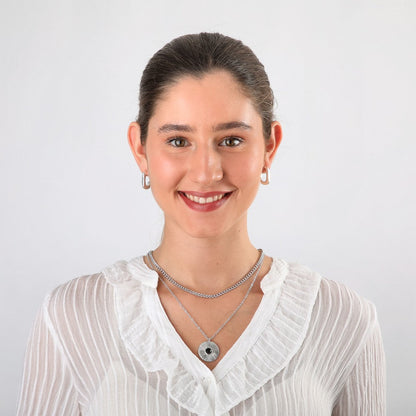Collar Corto Gloria Silver Tatienne