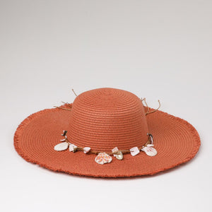 Sombrero Conchas Naranjo i-D