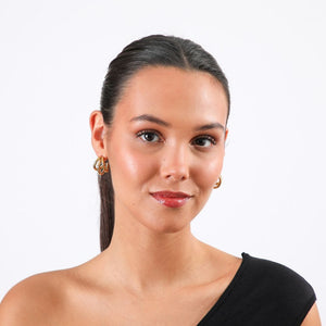 Aros Argolla Percy Dorado Acero Inoxidable Humana