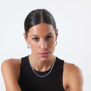 Collar Corto Madrid Plateado Humana