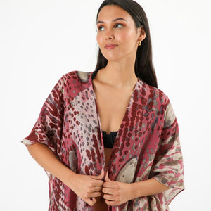 Kimono Abierto Fucsia Id