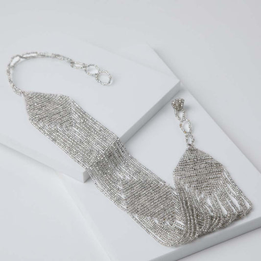 Collar Chocker Tamariu Plateado Humana