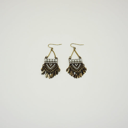 Aros Largos Dorados Modern Craft Grecia Tatienne