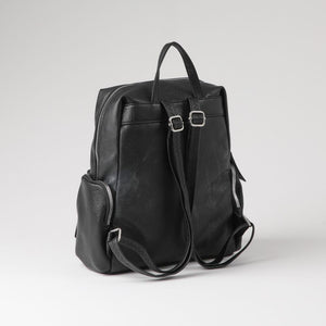 Mochila Arya Ecocuero Negra Humana