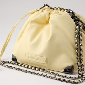 Cartera Bandolera Caty Ecocuero Amarillo Humana