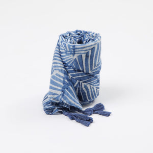 Pañuelo Estampado Candelaria Azul Tatienne