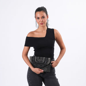 Cartera De Fiesta Cory Negro Humana