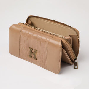 Billetera Grande Ethnic Beige Humana