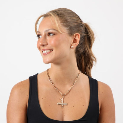 Collar Corto Lea Dorado Humana