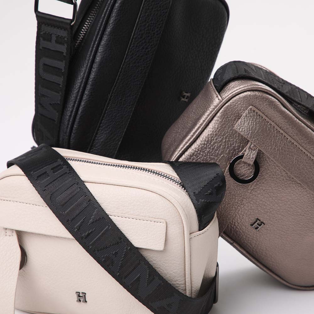 Cartera Cruzada Crema Humana