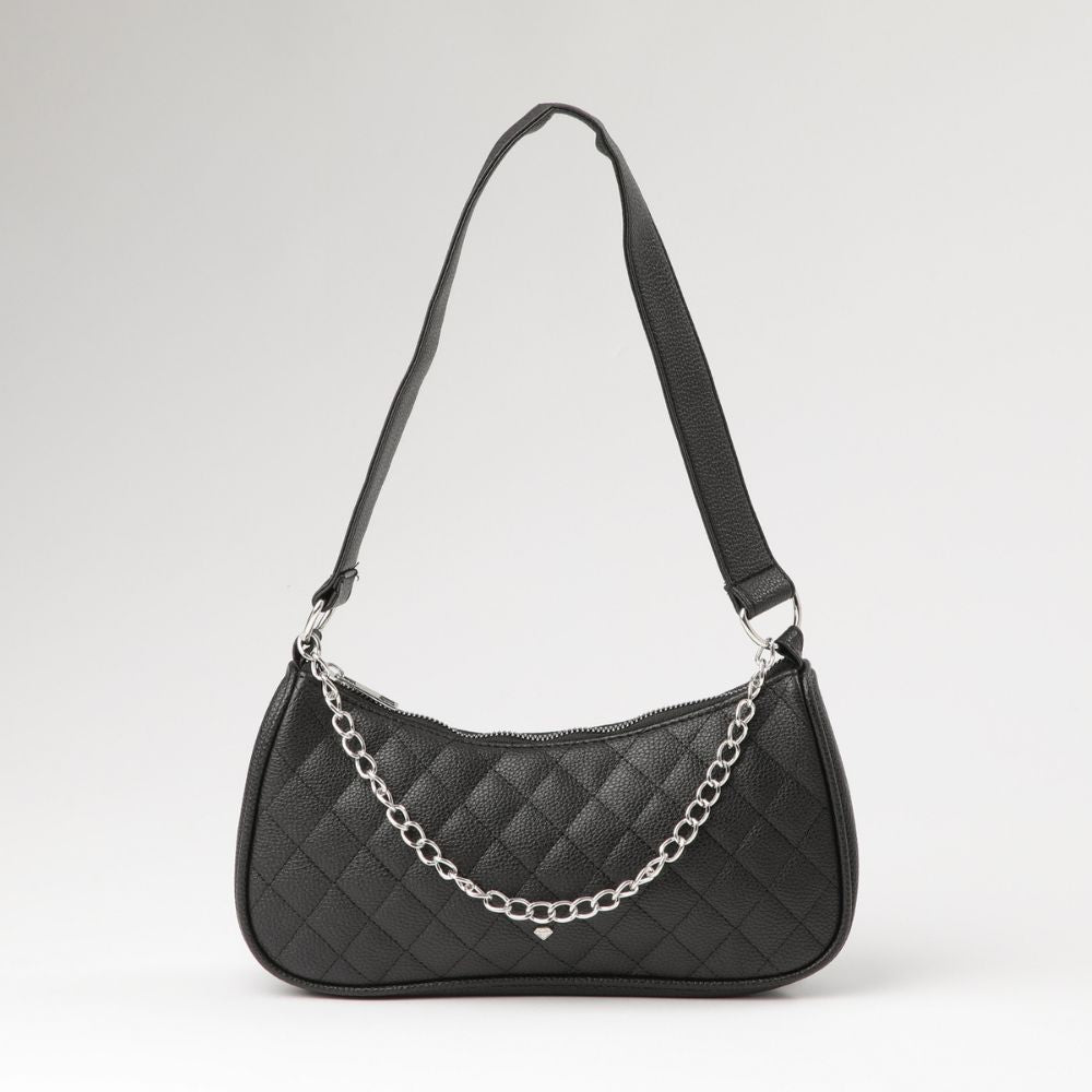 Cartera Hombro Ecocuero Oxford Negro  i-D