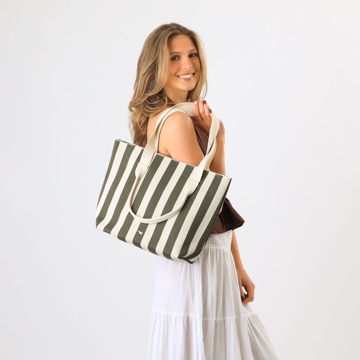 Cartera De Playa Zuri Green Tatienne