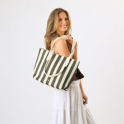 Cartera De Playa Zuri Green Tatienne