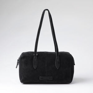Cartera Hombro Gala Black Suede Humana