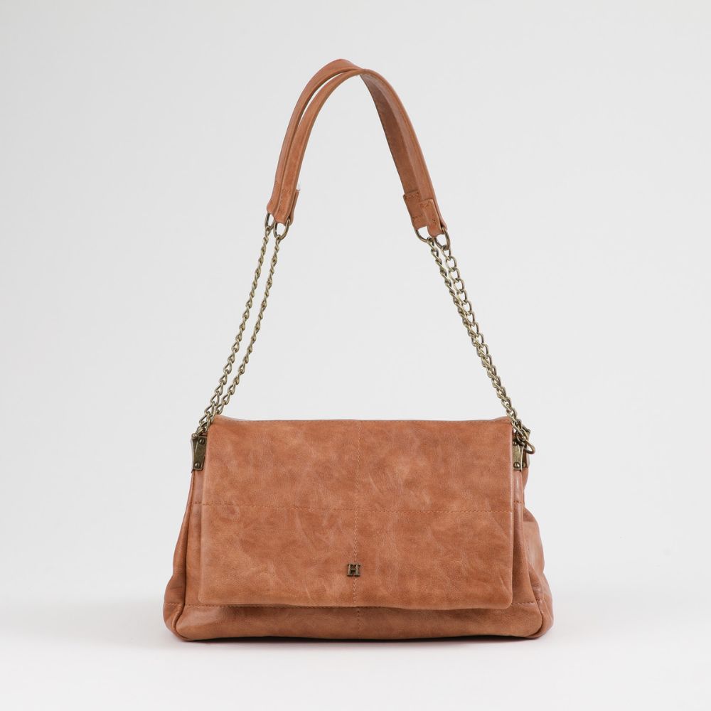 Cartera Bandolera Anika Ecocuero Camel Humana