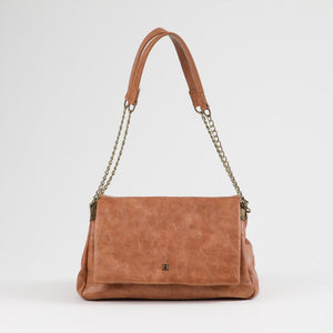 Cartera Bandolera Anika Ecocuero Camel Humana