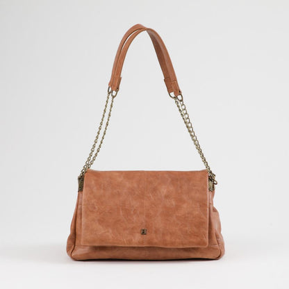 Cartera Bandolera Anika Ecocuero Camel Humana