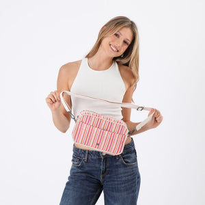 Cartera Bandolera Dilar Tejida Rosa Humana