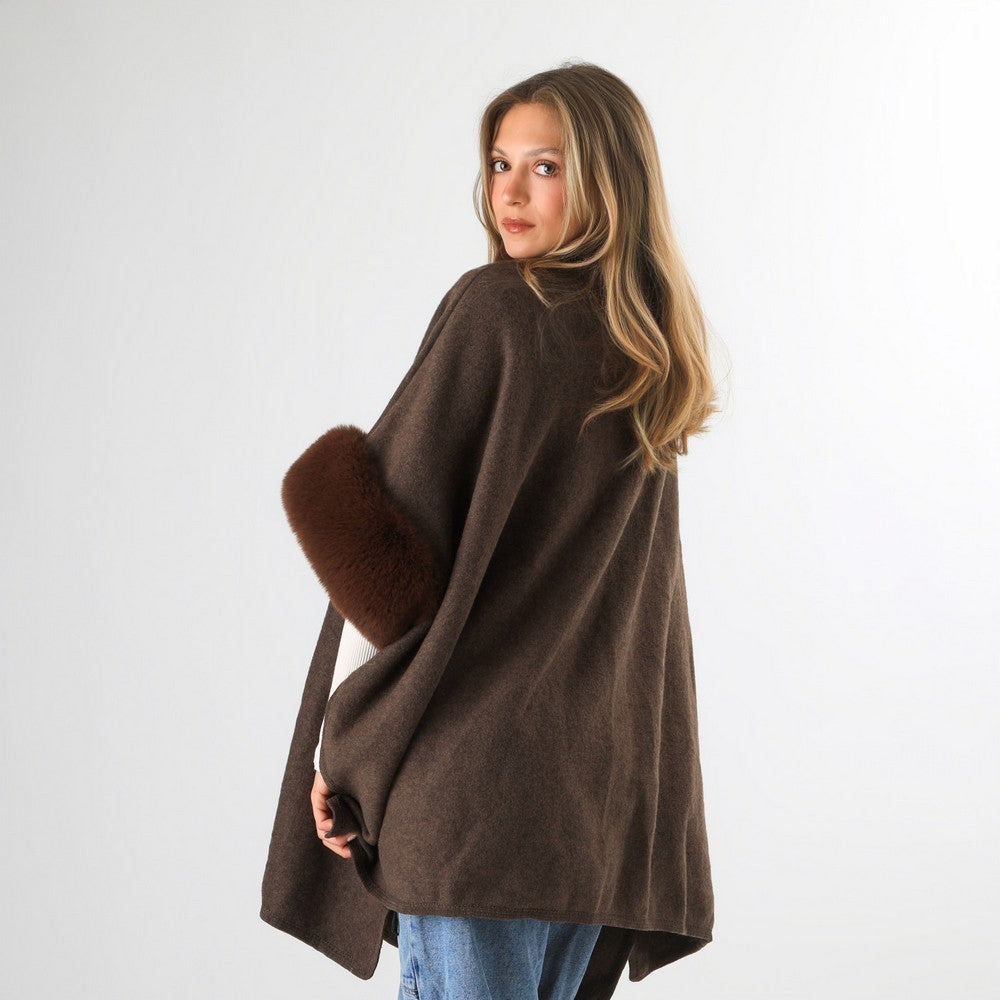 Poncho Mirna Dk Brown Humana