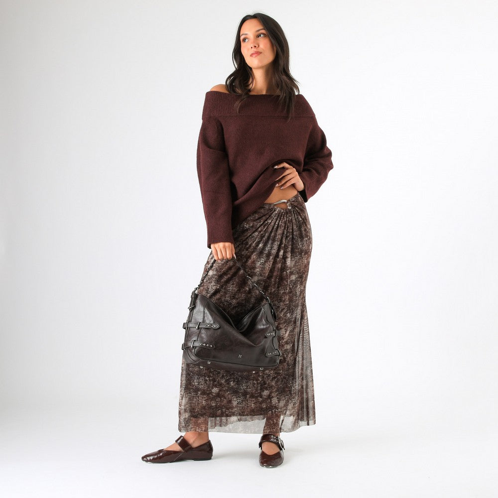 Cartera Hombro Azalea Café Humana