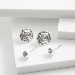 Aros Set Yani Plateado Tatienne