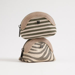 Monedero Helga Canvas Zebra Beige Humana