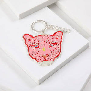 Llavero Cheetah Rosado Humana