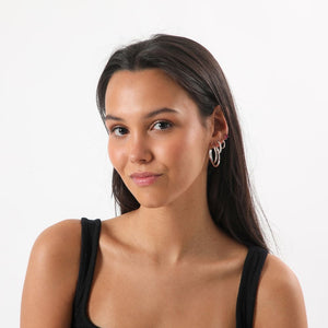 Aros Set Lisa Plateado i-D