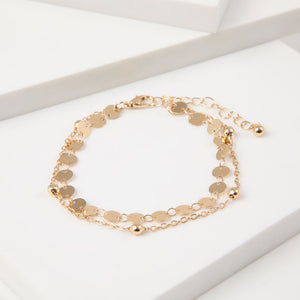 Pulsera Blanda Punchy Paisley 2 Dorado i-D