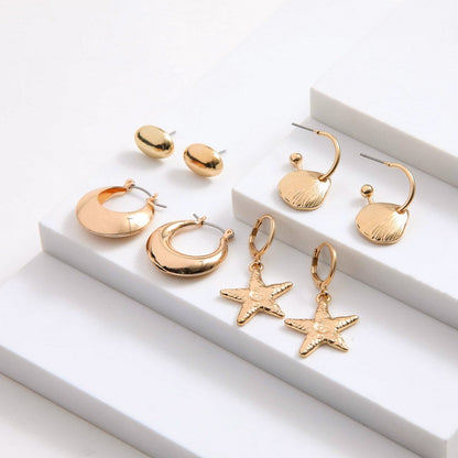 Set De Aros Salma Dorado I-D