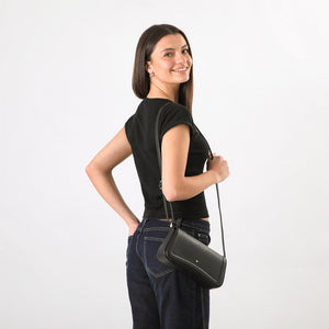 Cartera Cruzada Biznaga Black I-D