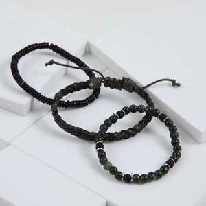 Set Pulseras Zante Negro Gorillaz by Bobs