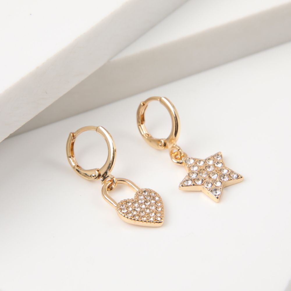 Aros Argolla Vacay Charms 18 Dorado i-D